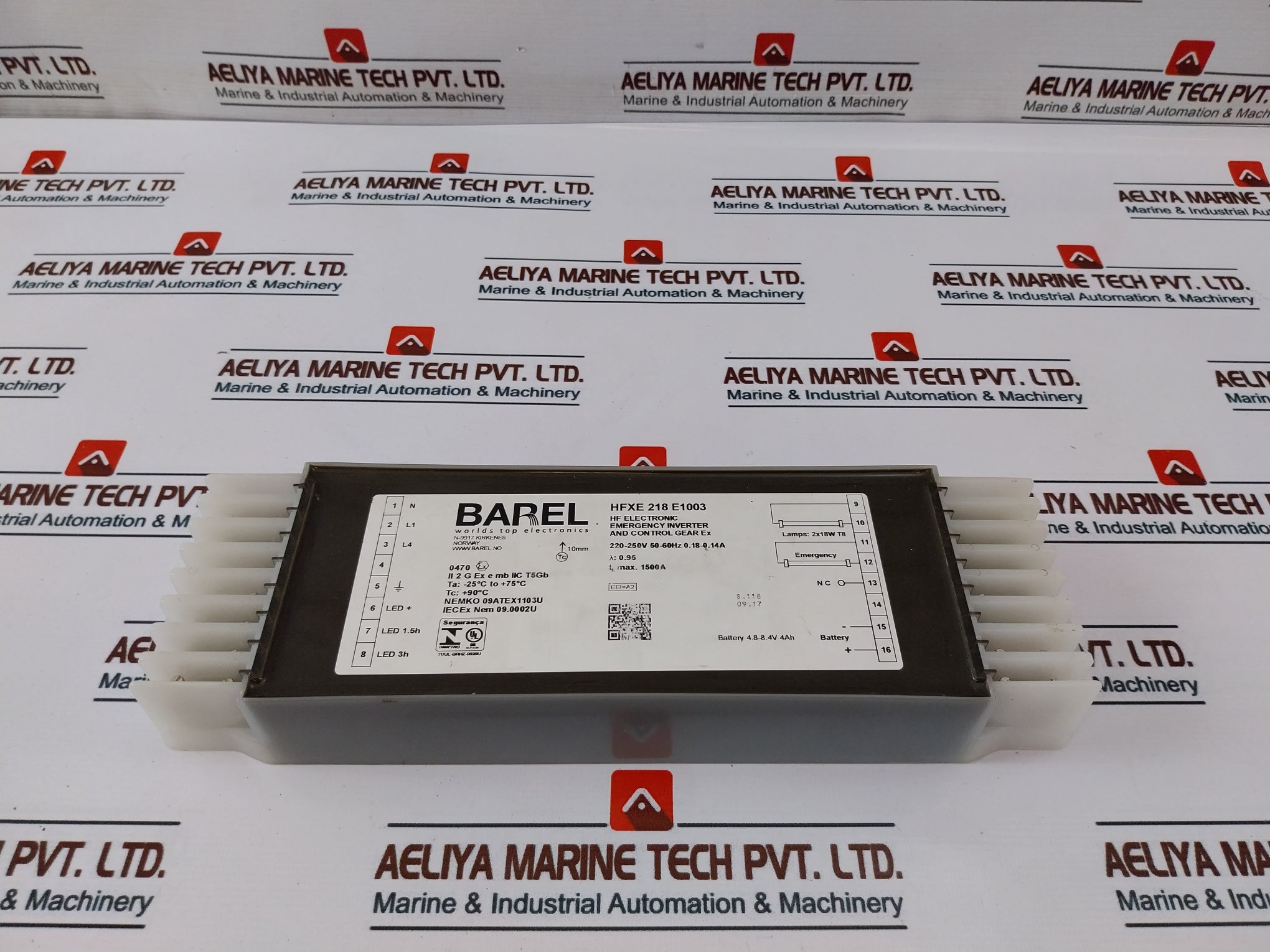 Barel Hfxe 218 E1003 Emergency Inverter And Control Gear Ex 2X18W T8