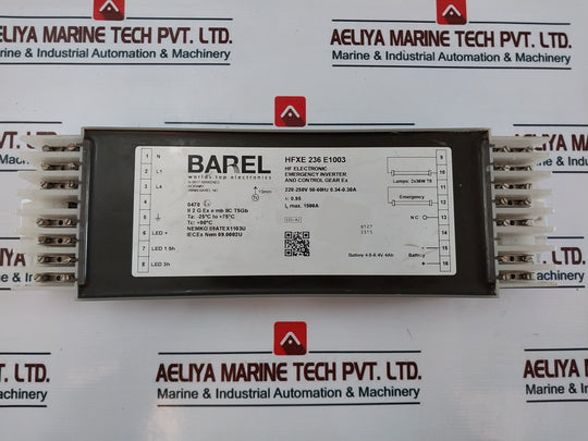Barel Hfxe Emergency Inverter And Control Gear Ex 236 E1003