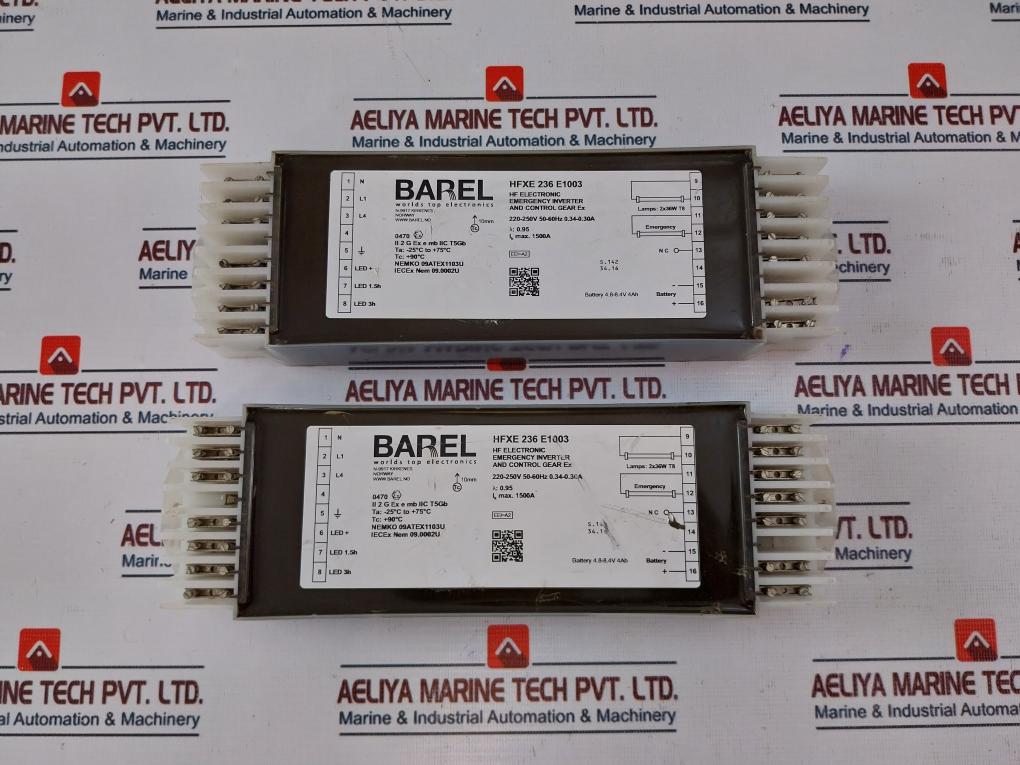 Barel Hfxe 236 E1003 Emergency Inverter And Control Gear Ex 2X36W T8