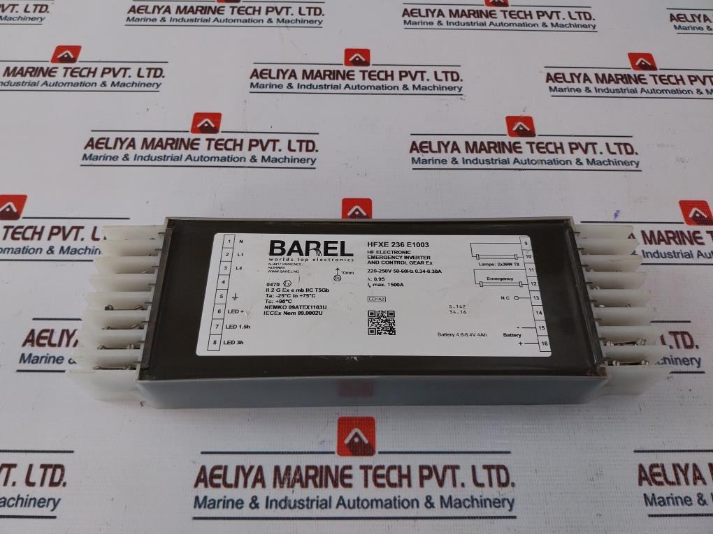 Barel Hfxe 236 E1003 Emergency Inverter And Control Gear Ex 2X36W T8