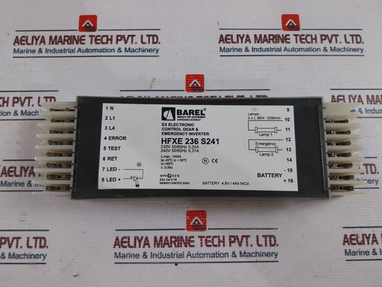 Barel Hfxe 236 S241 Control Gear & Emergency Inverter