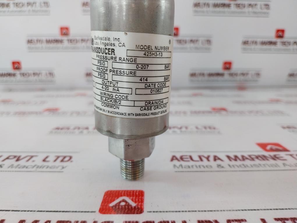 Barksdale 425H3-13 Pressure Transducer, 0-3000 Psig