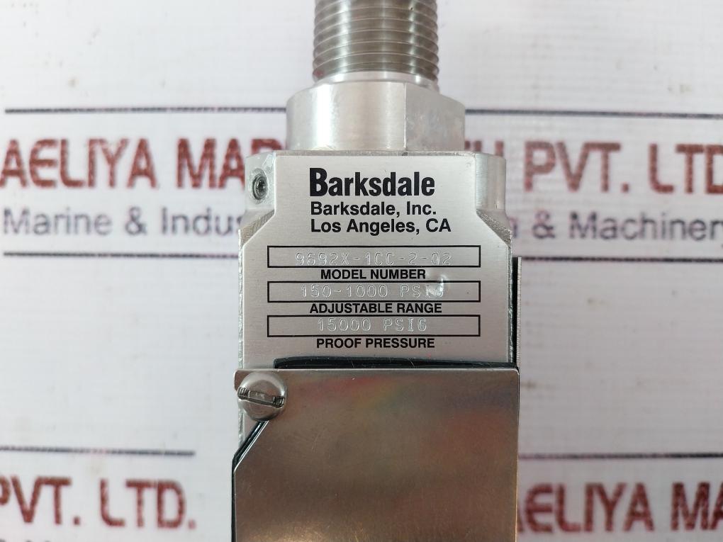BARKSDALE 9692X-1CC-2-02 PRESSURE SWITCH