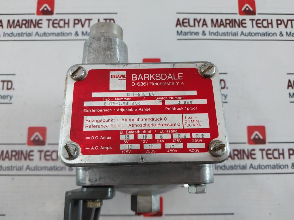 Barksdale D1T-b18-lv Pressure Switch