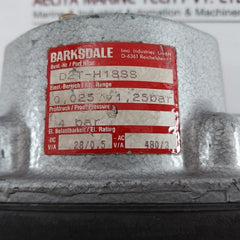 Barksdale D2T-h18Ss Pressure Or Vacuum Actuated Switch 480Vac 28Vdc