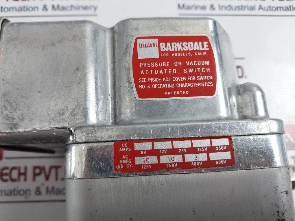 Barksdale DPD1T-H18 Diaphragm Differential Switch 60 PSI 4.14 Bar