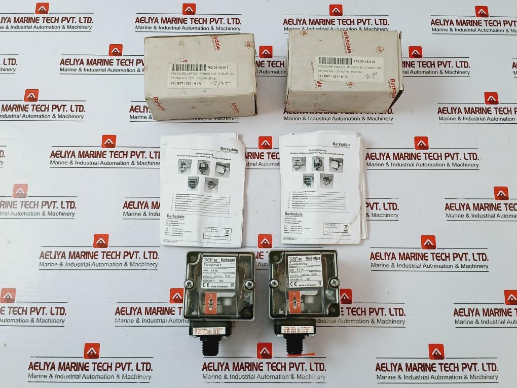 Barksdale E1h-r90-p6-pls Pressure Switch 0.8-6 Bar 250v &nbsp;Dc250v Ac250v
