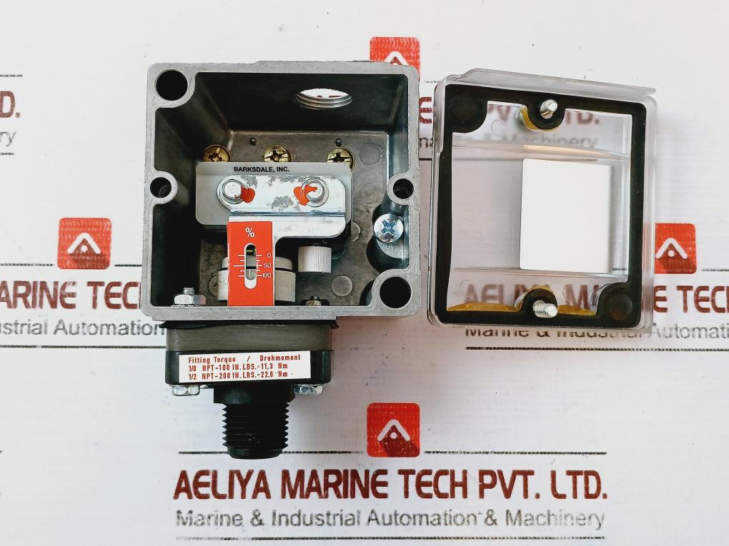 Barksdale E1h-r90-p6-pls Pressure Switch 0.8-6 Bar 250v &nbsp;Dc250v Ac250v
