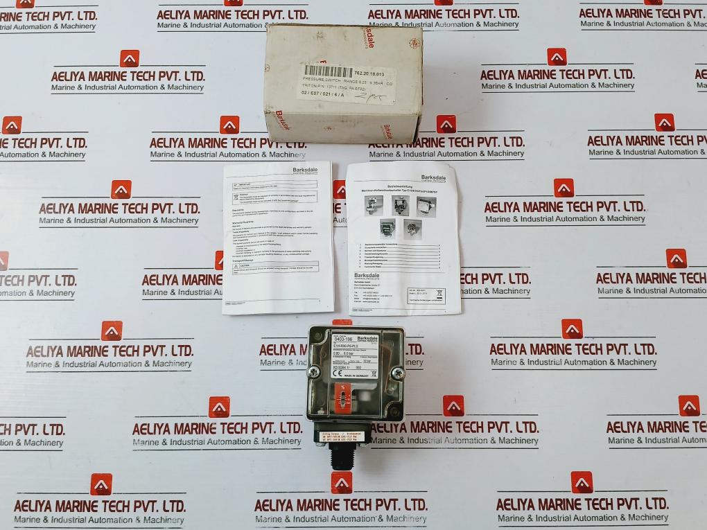 Barksdale E1h-r90-p6-pls Pressure Switch 0.8-6 Bar 250v &nbsp;Dc250v Ac250v
