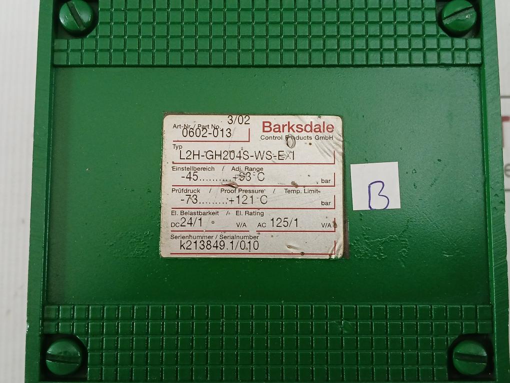 Barksdale L2H-gh204S-ws-exi