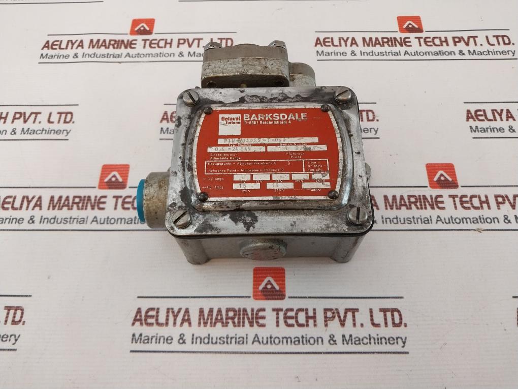BARKSDALE P1H-V340SS-T-050 Pressure Switch 0.4-24 BAR 250v