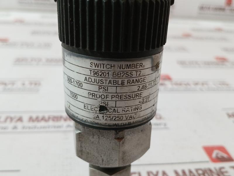 Barksdale T96201-bb2Ss-t2 Compact Pressure Switch 360-1700 Psi