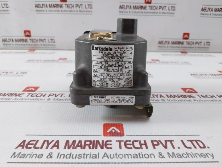 Barksdale D1T-m80Ss-s0018 Pressure Or Vacuum Actuated Switch 5-80 Psi