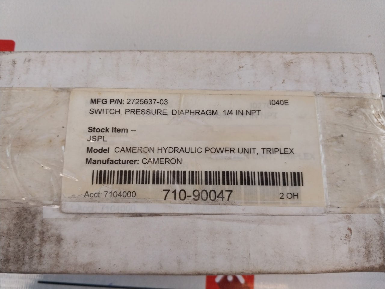 Barksdale T96211-bb5Ss-t2 96211 Compact Pressure Switch 1000 Psi 6.9 Mpa