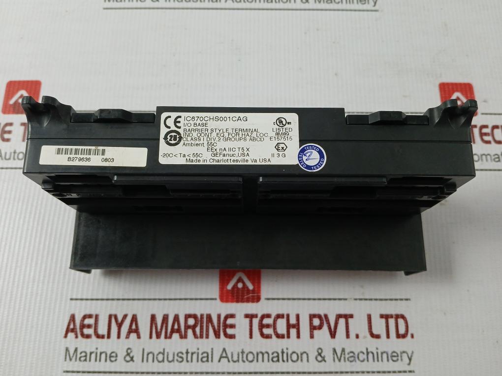Barrier Terminal Block With Base Ic670Chs001Cag Ge Fanuc