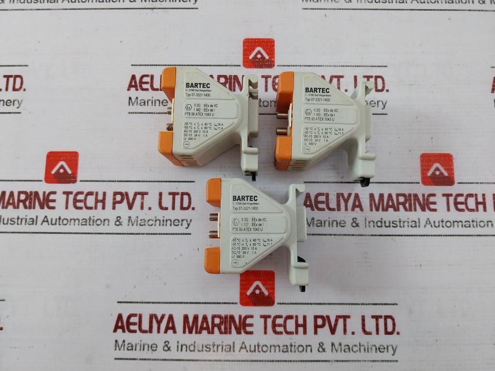 Bartec 07-3321-1400 Switch Module For Rail Mounting With Terminal 690V
