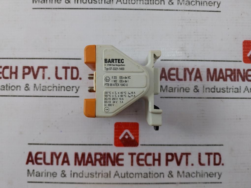 Bartec 07-3321-1400 Switch Module For Rail Mounting With Terminal 690V