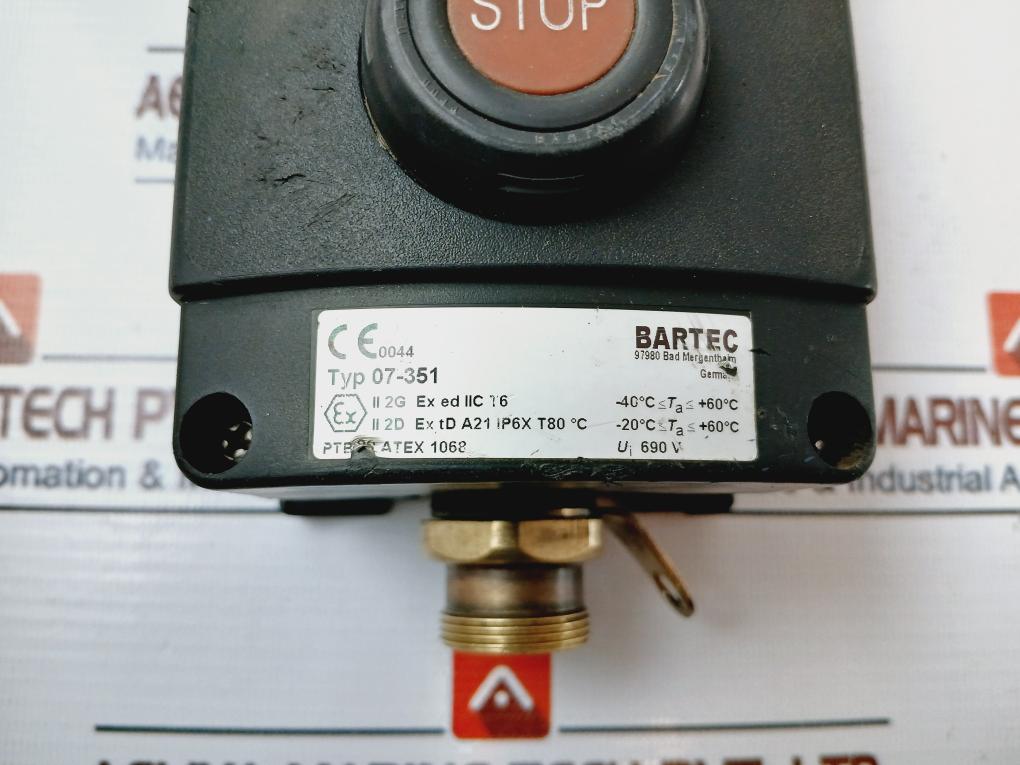 Bartec 07-351 Control Station Switch – Aeliya Marine Tech