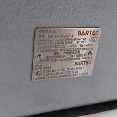Bartec Gub 4 Explosion Proof Junction Box C-asp-4 Control Switchboard