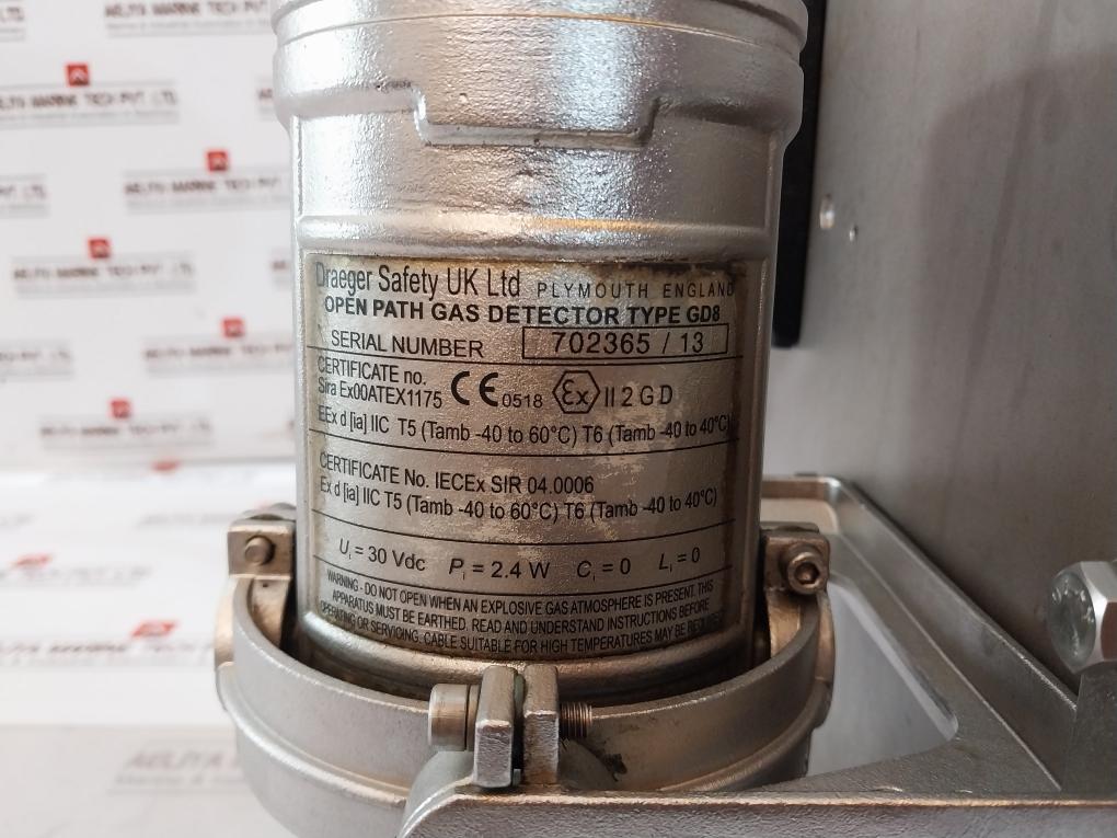 Bartec Otb-122/13 Open‐Path Infrared Gas Detector 18-32Vdc 4 To 120 Metre