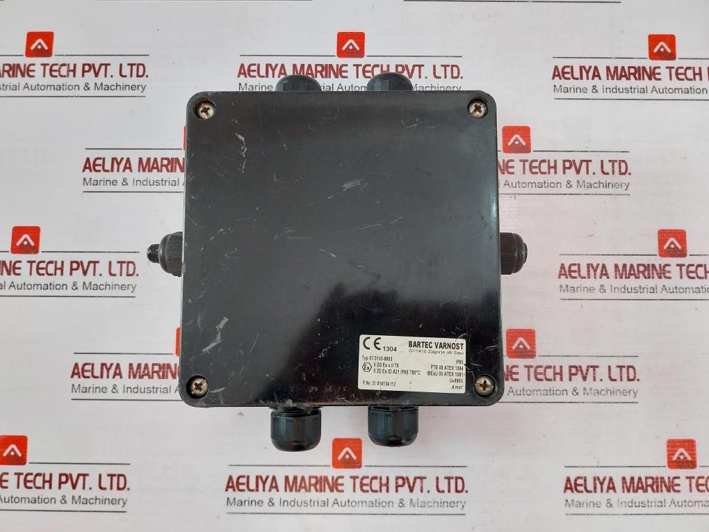Bartec Varnost 07-5103-9603 Junction Box Ptb 08 Atex 1064