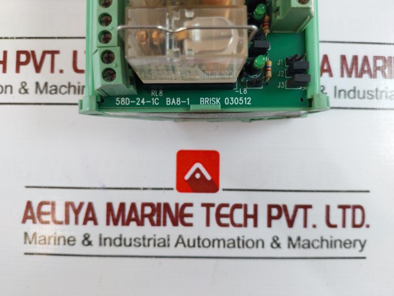 Basic Automation 030512 Relay Board 58D-24-1C Ba8-1