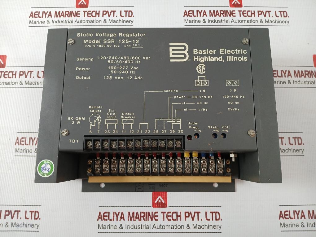 Basler Electric Ssr 125-12