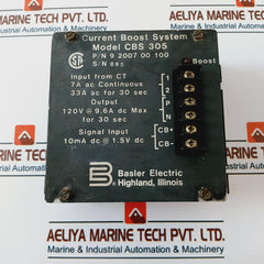 Basler Electric 9 2007 00 100 Current Boost System Cbs 305