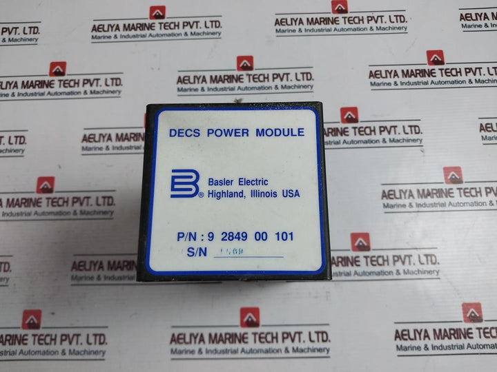 Basler Electric 9 2849 00 101 Desc Power Module