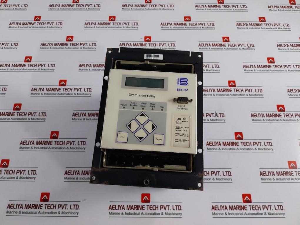 Basler Electric Be1-851 Overcurrent Relay Be1851 G3a1s10 48-125v