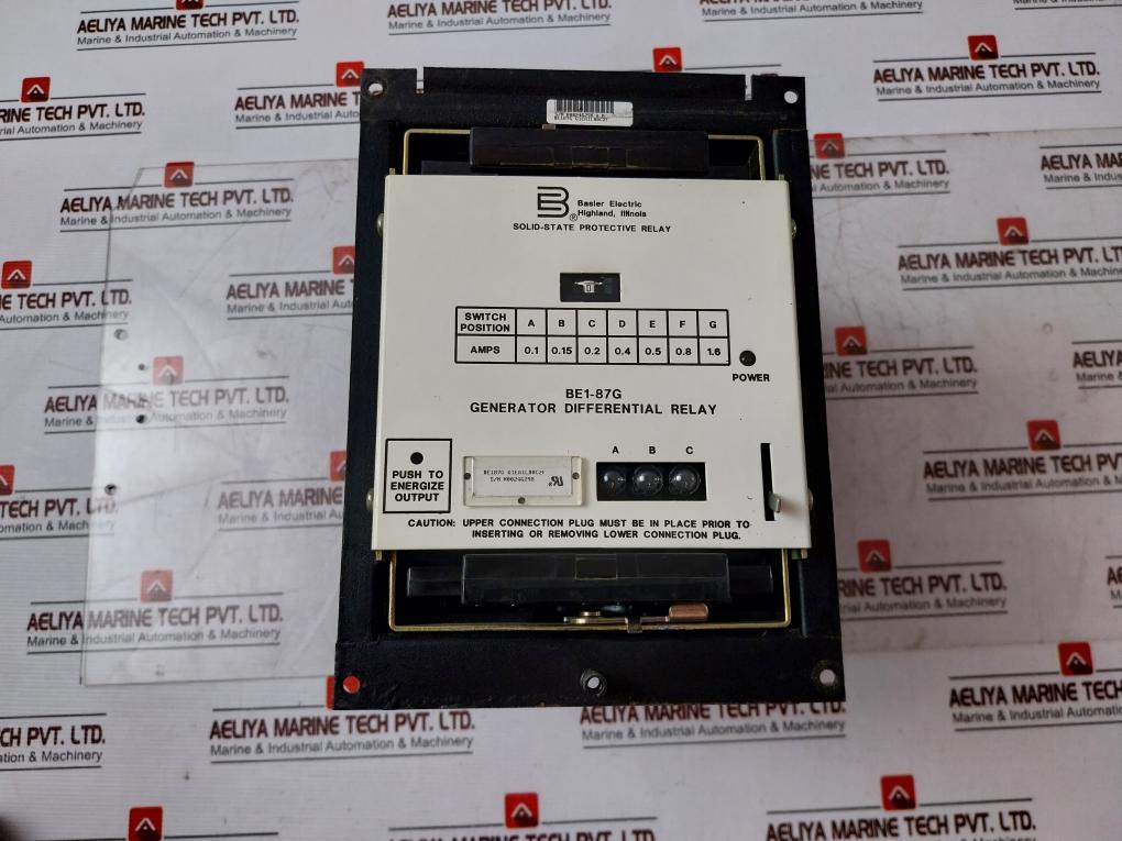 Basler Electric BE1-87G Generator Differential Relay 9 1708 18 100