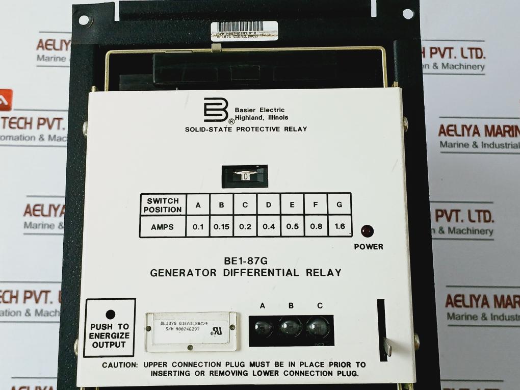 Basler Relays Basler Electric Be1-87g Generator Differential Relay – Aeliya Marine Tech
