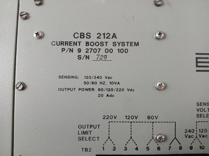 Basler Electric Cbs 212A
