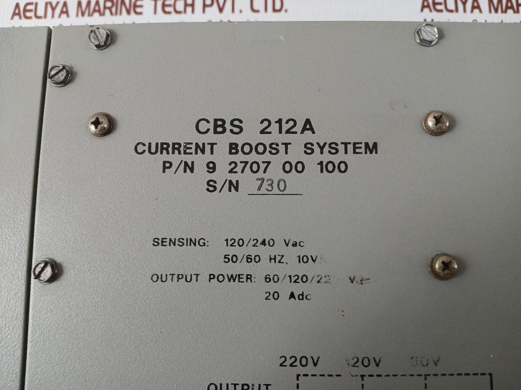 Current Boost System Cbs 212A Basler Electric 120/240Vac 50/60Hz