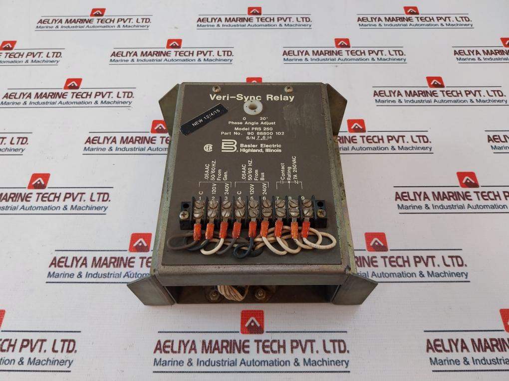 Basler Electric Prs 250 Veri-sync Relay 120V 240V – Aeliya Marine Tech