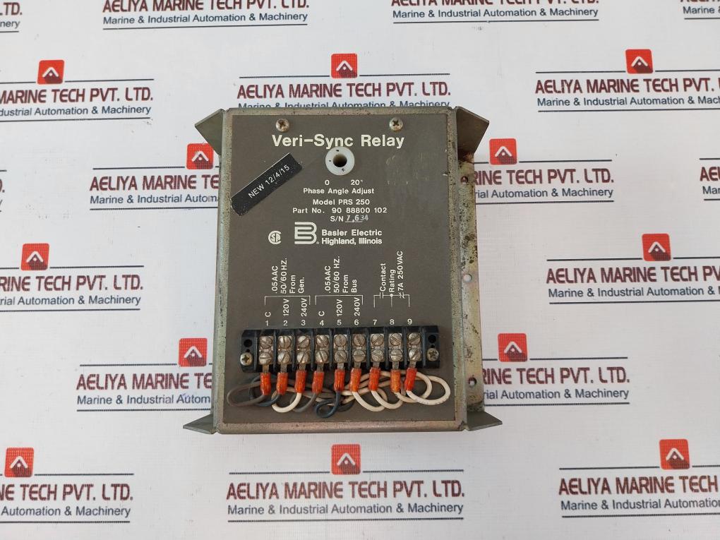 Basler Electric Prs 250 Veri-sync Relay 120v 240v