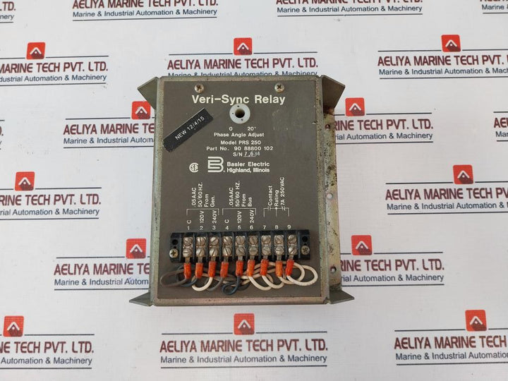Basler Electric Prs 250 Veri-sync Relay 120v 240v