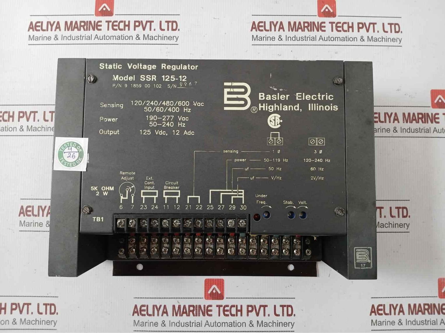Basler Electric Ssr 125-12