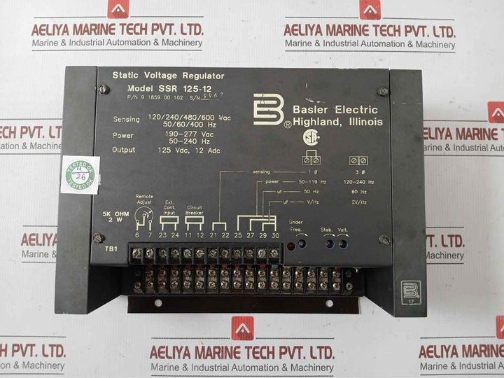 Basler Electric Ssr 125-12
