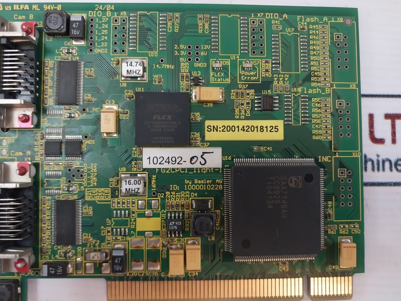 Basler 1000010228 Printed Circuit Board Fg2Cpci_Light-1