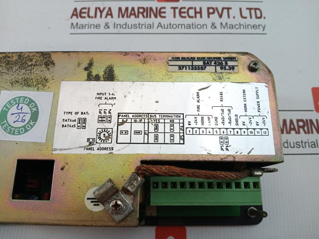 Bat 426 B Fire Alarm Control Module Stn Atlas 24V