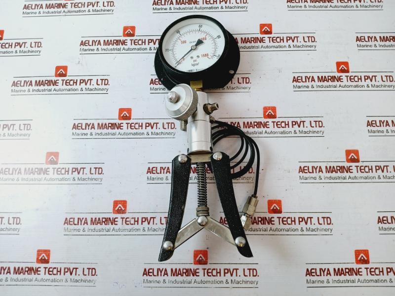 Baumer 0-1500 Psi Pressure Gauge Dual Scale Test Equipment En 837-1