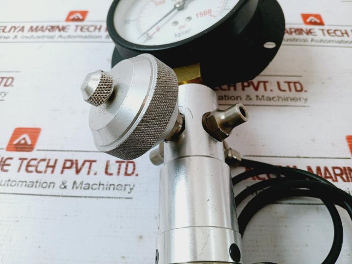 Baumer 0-1500 Psi Pressure Gauge Dual Scale Test Equipment En 837-1