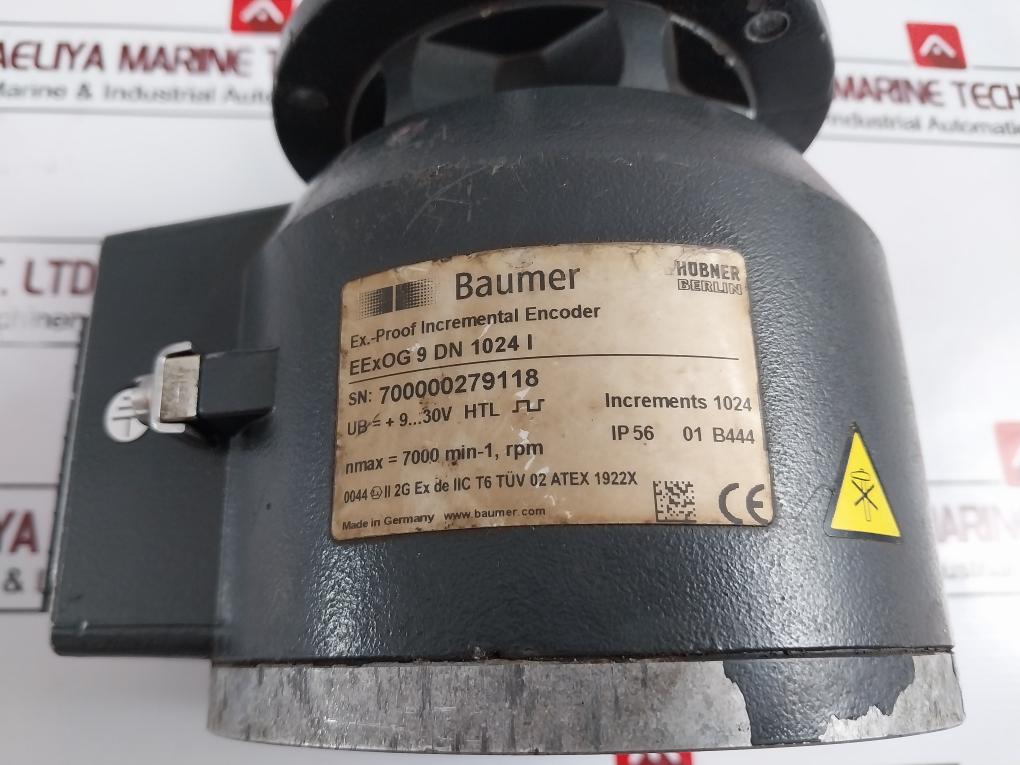 Baumer Eexog 9 Dn 1024 I Ex-proof Incremental Encoder 01atex2261u