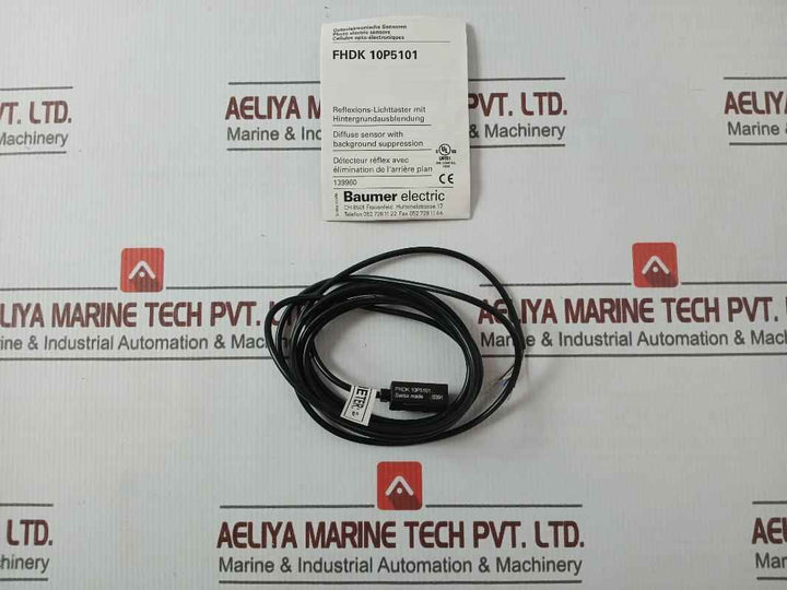 Baumer Electric Fhdk 10P5101 Position Photoelectric Diffuse Sensor S391 2M