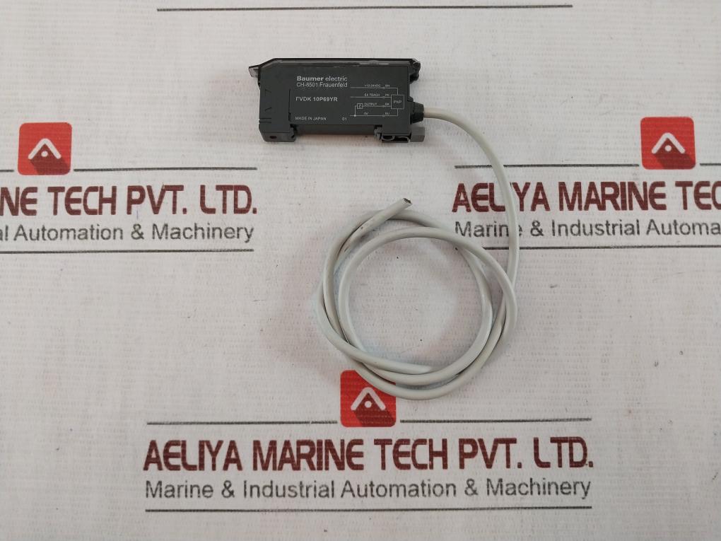 Baumer Electric Fvdk 10P69Yr Frauenfeld Fiber Optic Sensor 12-24Vdc