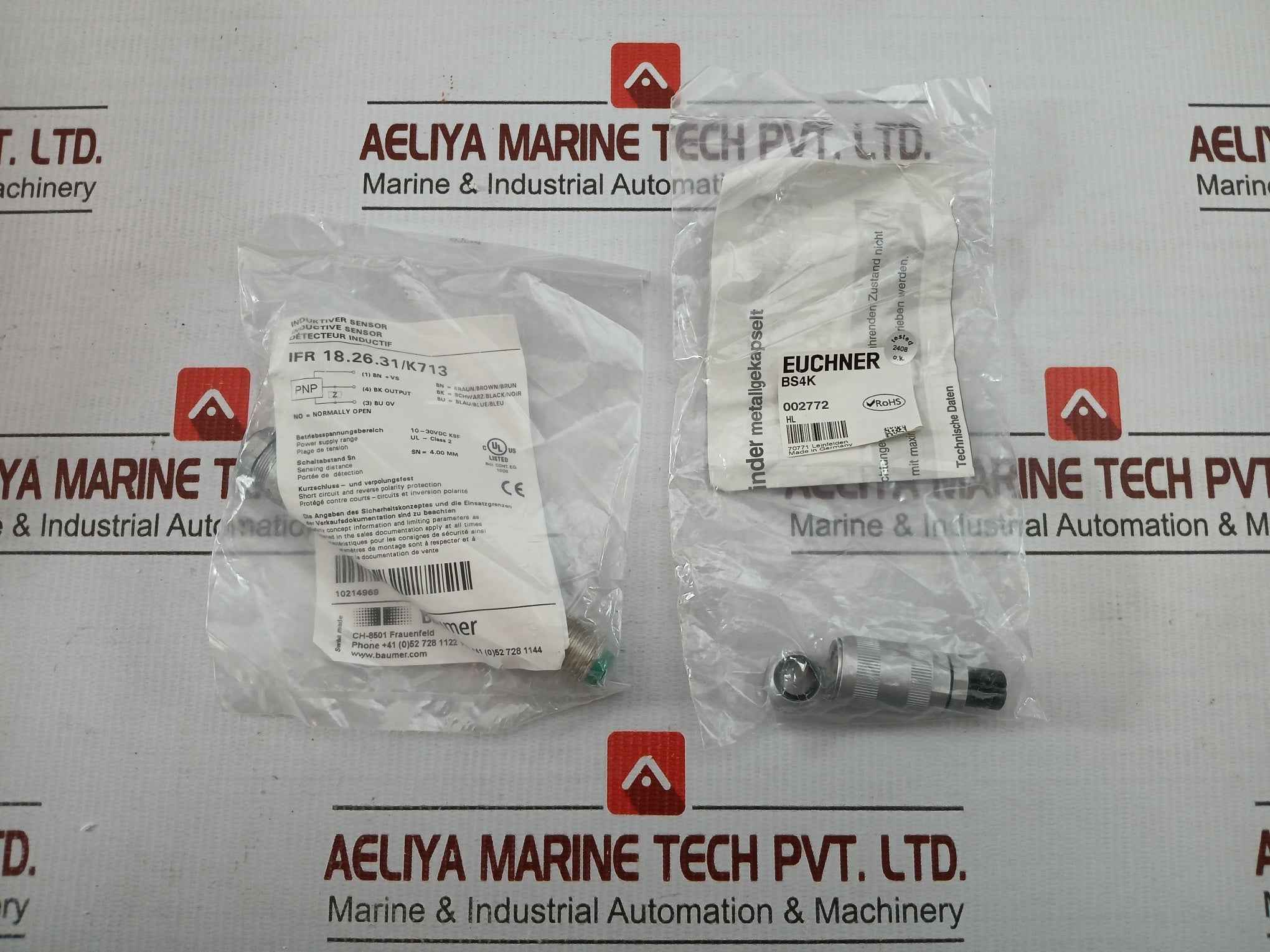 Baumer Inductive Sensor Set 10-30Vdc Part No Ifr 18.26.31/K713