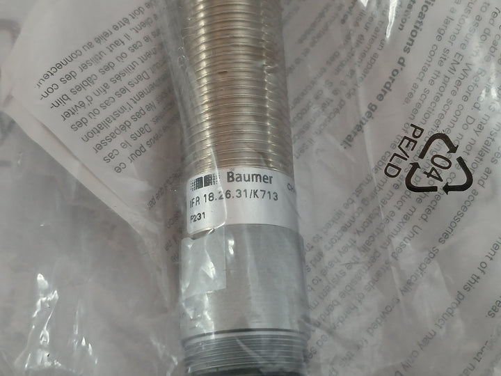 Baumer Inductive Sensor Set 10-30Vdc Part No Ifr 18.26.31/K713