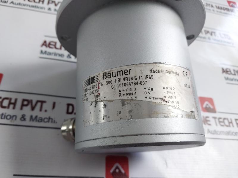 Baumer Itd 40 B10 Y 5 500 H Bi Vr16 S 11 Encoder 8-30 Vdc