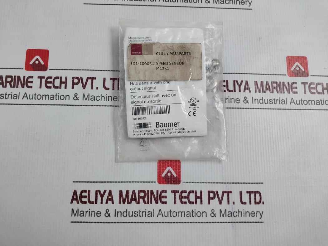 Baumer Mhrm 12G5501/S14 Hall Magnetic Sensor With One Output Signal M12X1